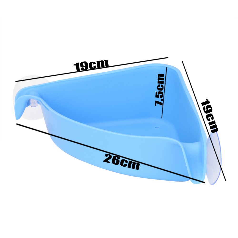 Plastic Suction Cup Bathroom Kitchen Corner Storage Rack Holder Shampoo Soap Organizer Shower Shelf