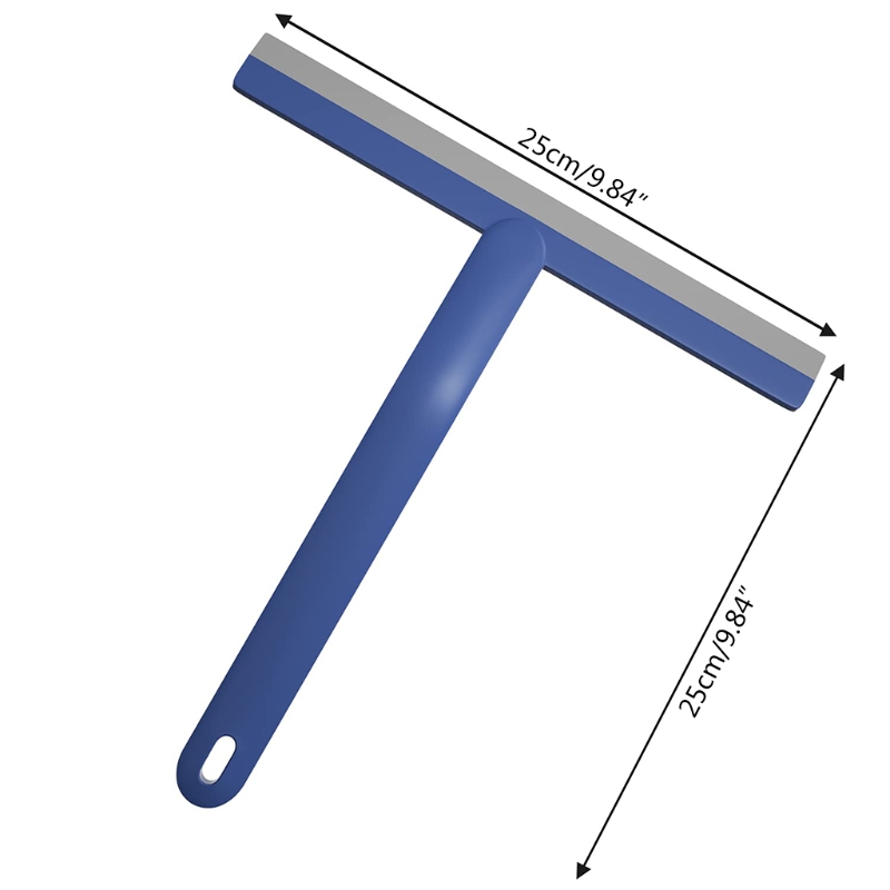 Bathroom Mirror Cleaner with Silicone Blade Holder Hook Kitchen Car Glass Shower Squeegee Kit Window Glass Wiper Scraper