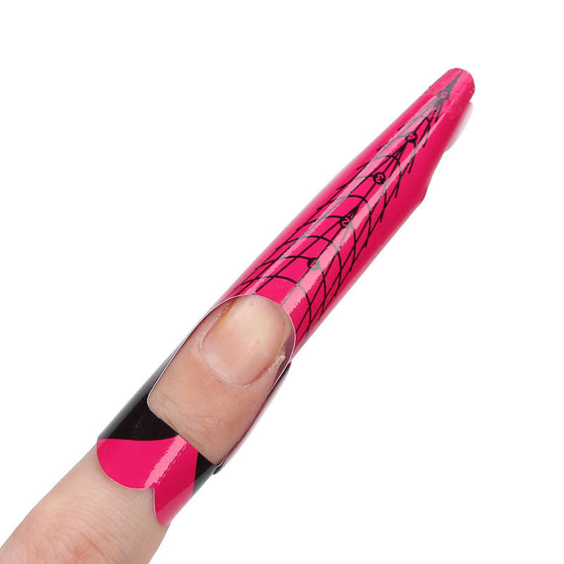 Nail Extension Sticker Nail Forms French Self‑Adhesive Nail Extension Sticker PVC Decoration Manicure Tool