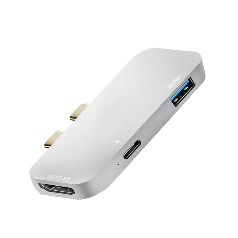 MultiFunction USB Hub Adapter 3 In1 USB C Hub Adapter 4K HDMI Thunderbolt 3.1 Charger for Pro: Default Title