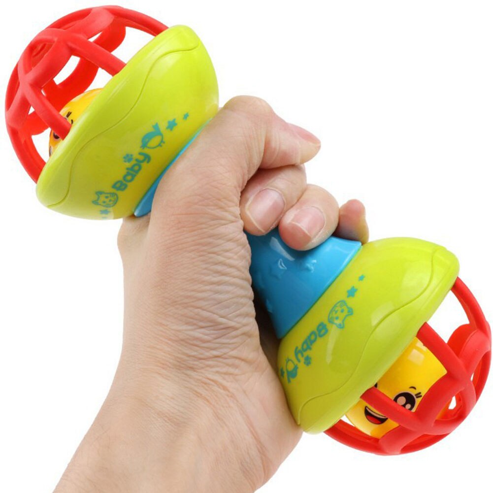 Baby Teether Toys Multicolor Baby Teether Rattle Toy Grasping Gums Hand Bell Educational Rattle Toy