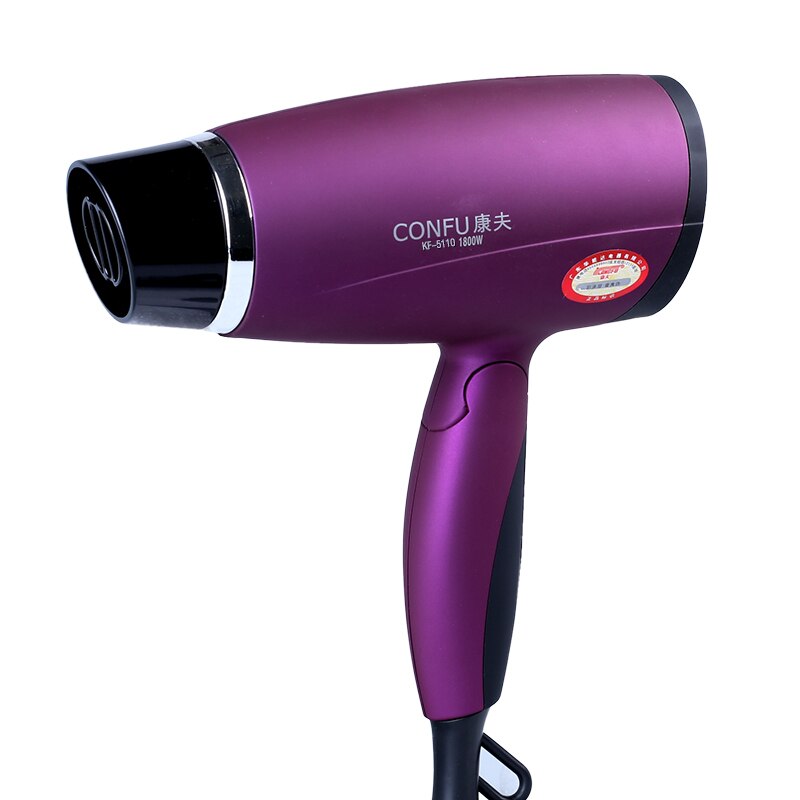 1800W Mini Hair Dryer Travel Hotle Foldable Handle Hairdryer and Cold Thermostatic Hair Blower Portable Blow Dryer Purple