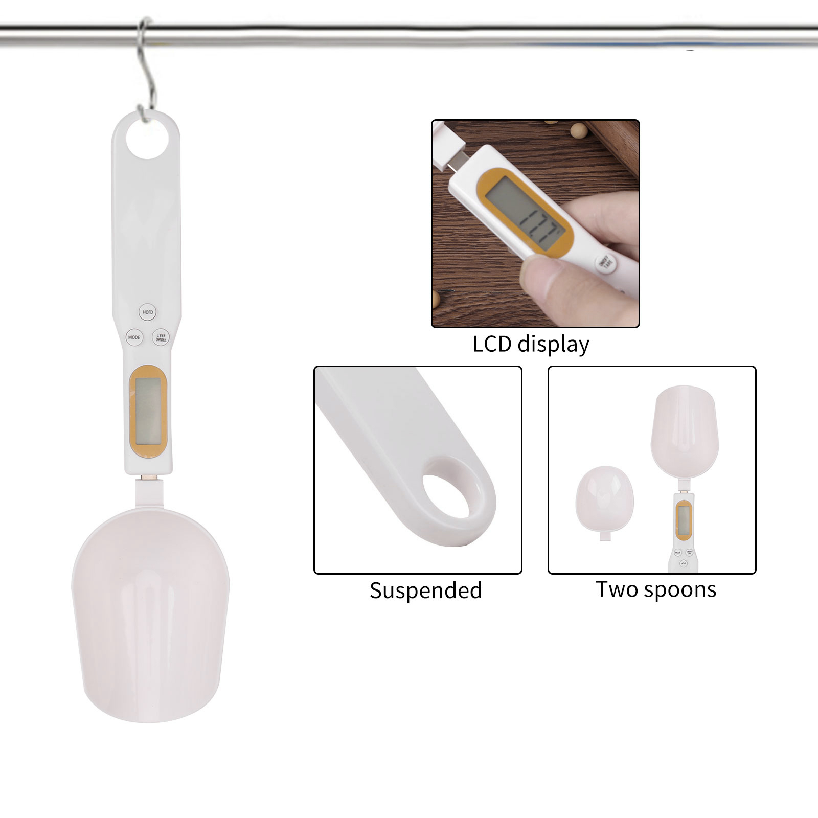 Electronic Kitchen Scale 500g 0.1g LCD Digital Measuring Food Flour Digital Spoon Scale Mini Kitchen Tools for Milk Coffee Scale