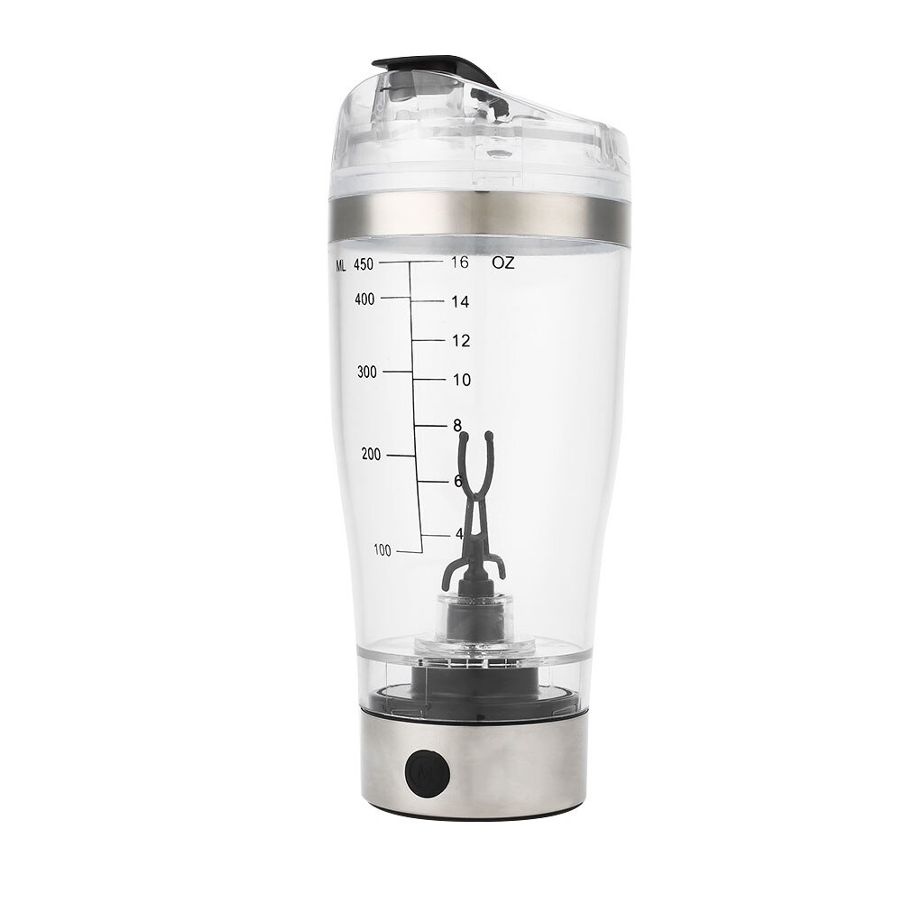 Electric Smart 450ml Protein Shaker Blender Mixer Water Bottle Cup Tea Milk