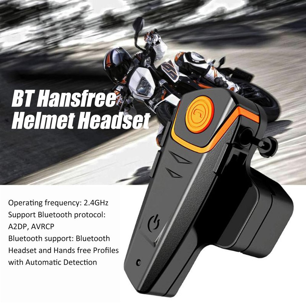 Bluetooth Motorcycle Helmet Headset Intercom Communication Headphone