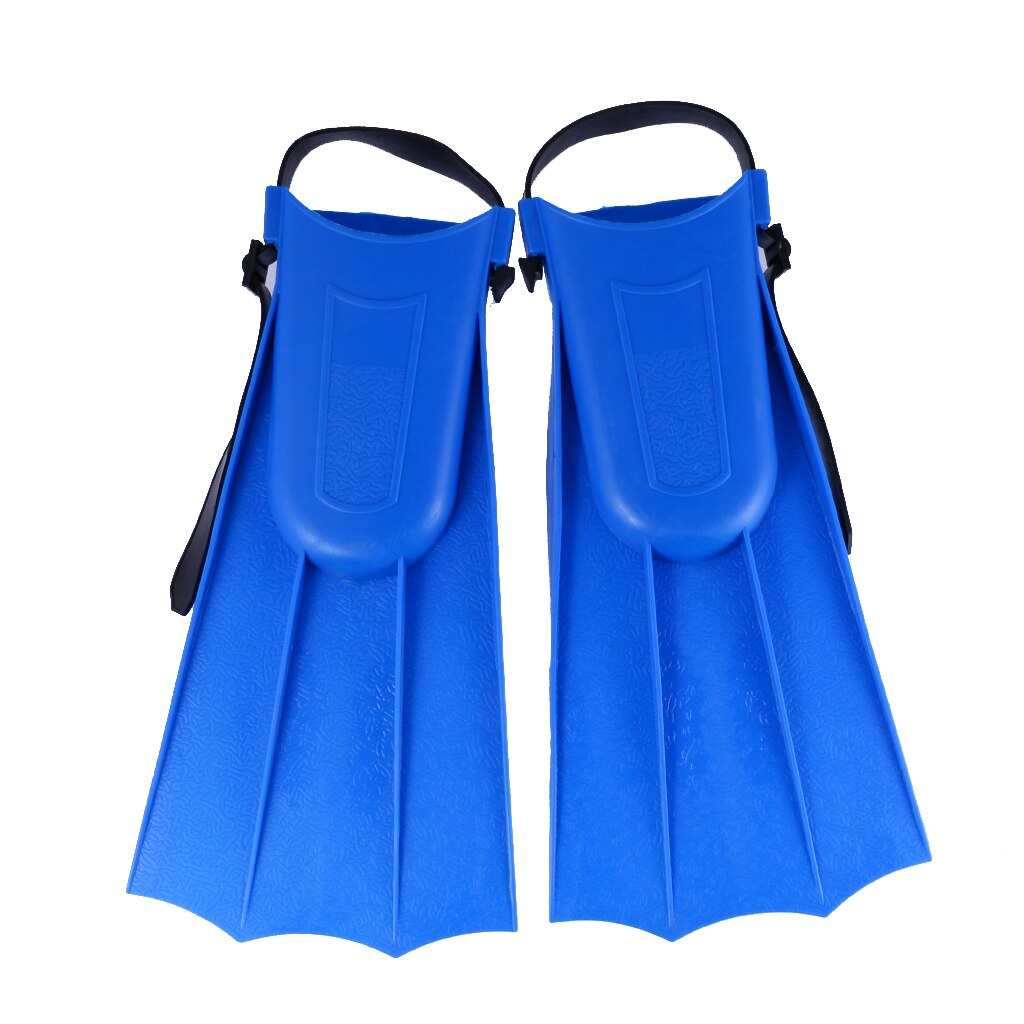 Perfect verstelbare vinnen training lange flippers duiken zwemmen snorkelen kindervinnen zwemtrainingsuitrusting: M blauw 