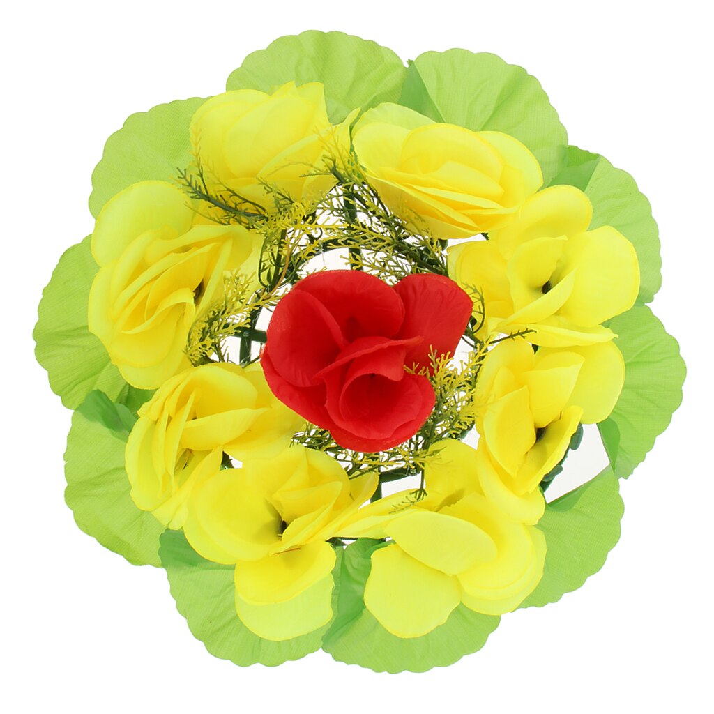Simulation Rose Memorial Flower Wreath Grave Tombstone Flower Wreath Decoration