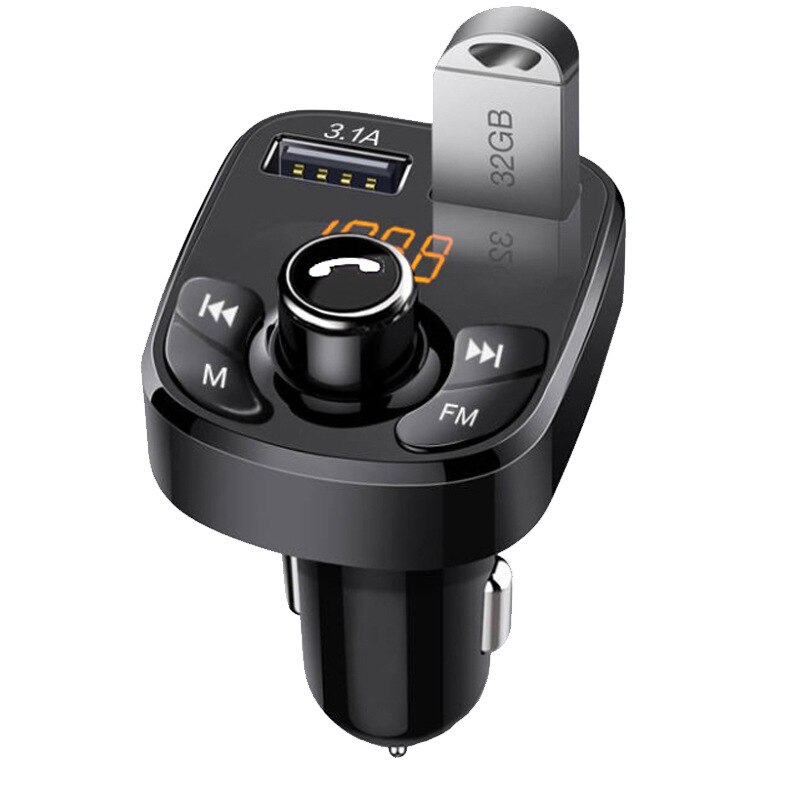 Bluetooth Car Kit FM Transmitter Audio Dual USB Car MP3 Player Handsfree autoradio Car Charger 3.1A Fast Charger Car Accessories