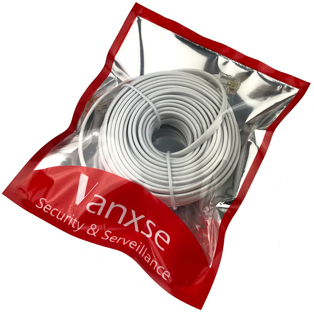 10Meters RJ11 6P4C Modular Telephone Cord Extenstion Lead Cable,Pure Copper Wire for Landline Telephone Modem fax POS ADSL