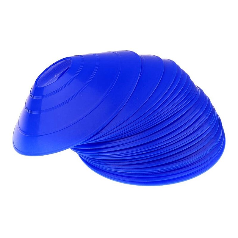 50 Pcs Disc Cones Agility Training Soccer Cones with Bag and Holder for Football Basketball Sports Field Cone Markers