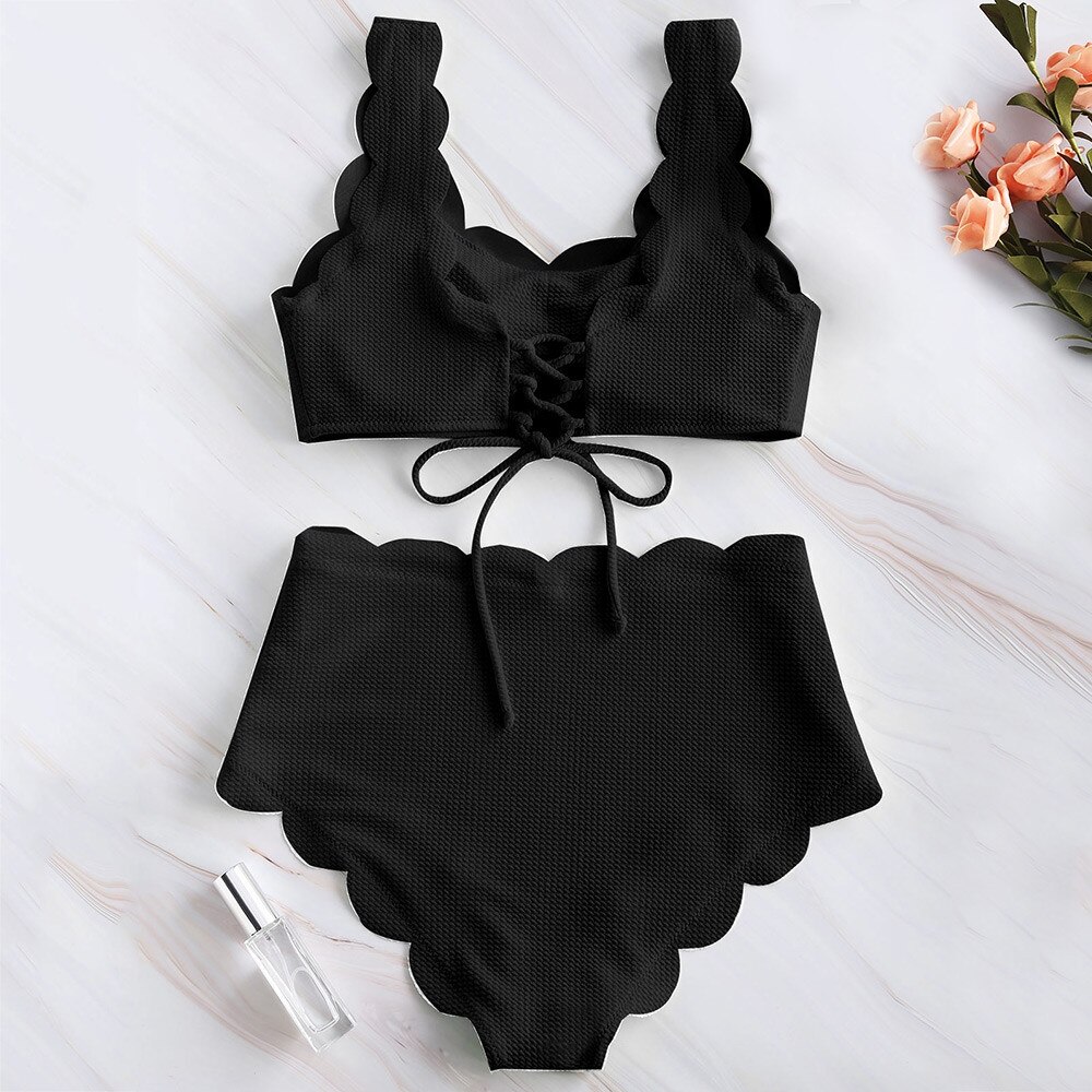 JAYCOSIN Women's Two Piece Filled Bra Sexy Solid Color Split Bathing Female Summer Lingerie Beachwear Nylon Polyester 19Nov26