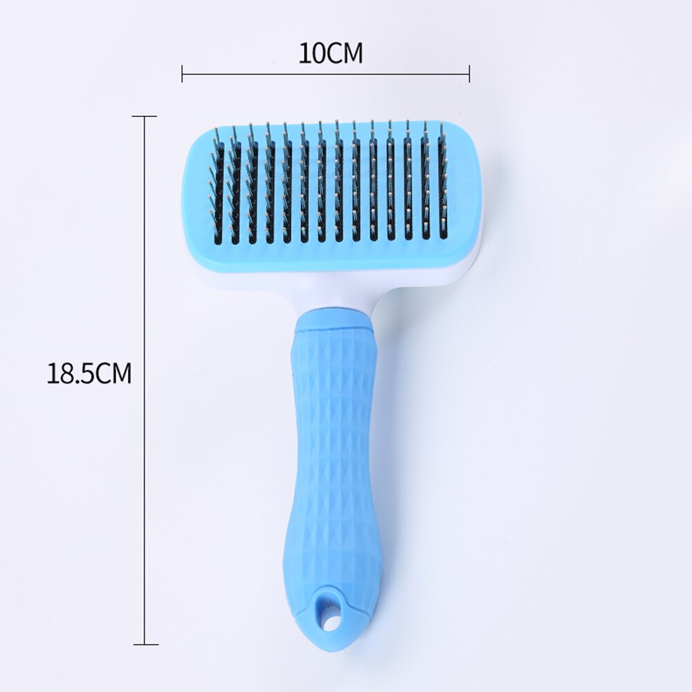 Kam Voor Katten Honden Haar Remover Huisdier Haaruitval Kam Pet Hond Kat Borstel Hond Grooming Oliejas Borstel Brosse Chien: blue A / Fine needle