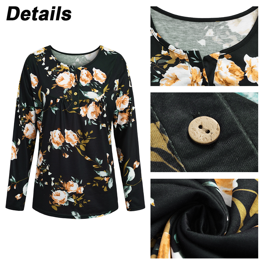 5XL Plus Size Women Clothing Plaid Print Long Sleeve Loose Tops Chubby Girls Floral Casual T-shirt Autumn Big size Tees