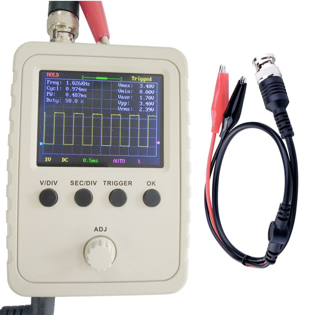 Kit d'oscilloscope numérique avec alimentation bcn-clip sonde de câble assemblé Machine finie