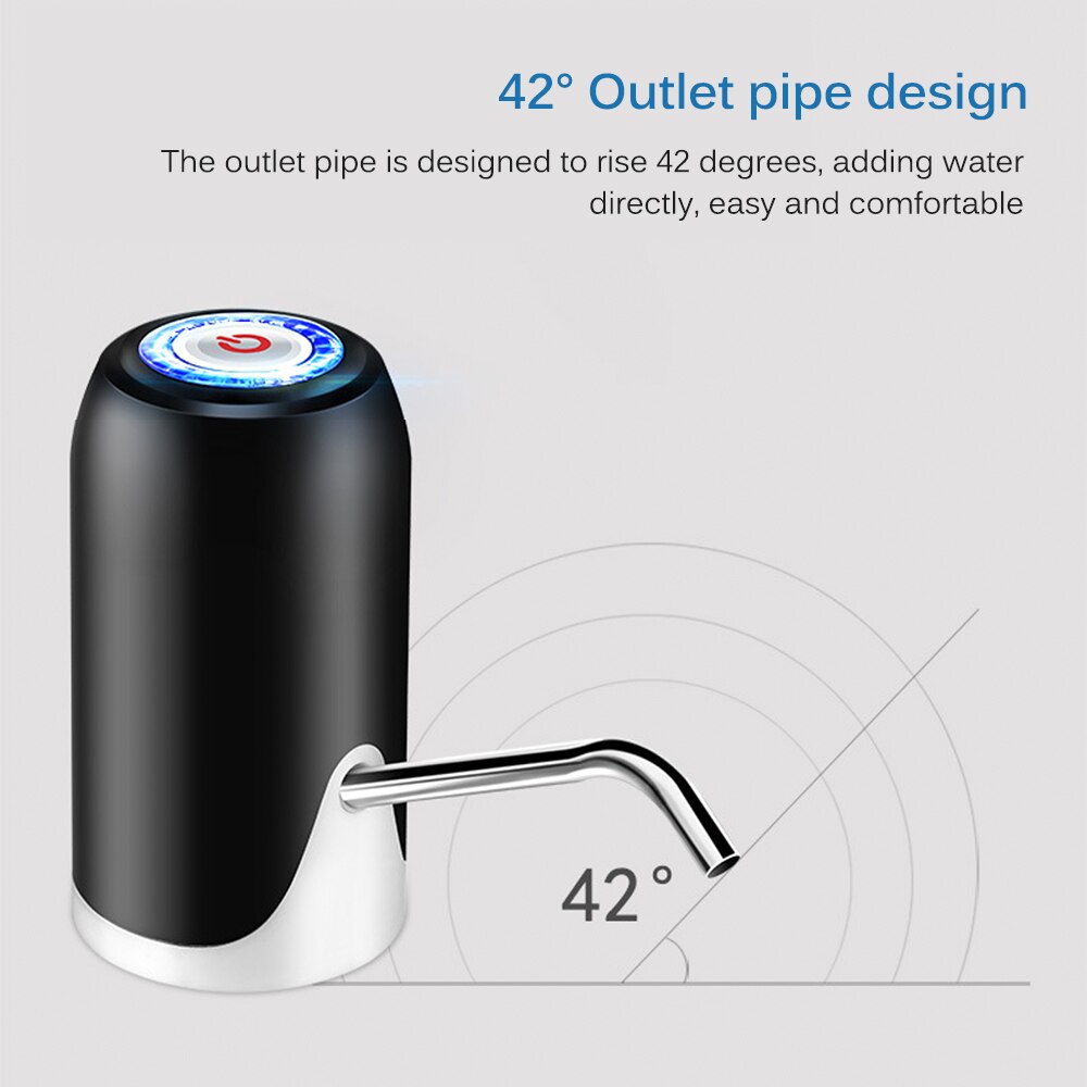 Elektrische Water Fles Pomp Draagbare Oplaadbare Drinkwater Pomp Usb Oplaadbare Smart Dispenser Elektrische Waterpomp
