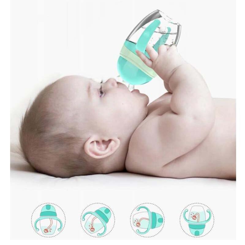 Baby Kids Straw Feeding Cup Tritan Milk Thermos Portable Water Bottle Travel Mug Training Cup Learn Drinking Sippy Cup 240ml