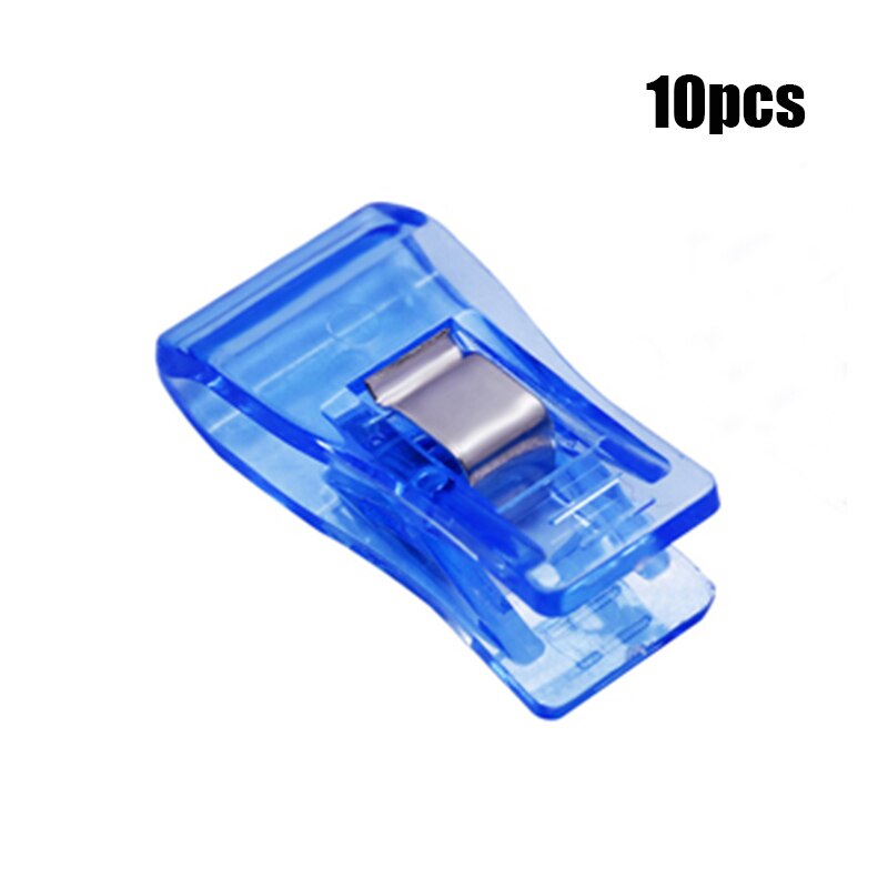 Dailylike 5/10 Pcs Colorful Plastic Clips Fabric Quilting Craft Sewing Knitting Clips For Clothes Paper Sewing Patchwork Tool: Blue