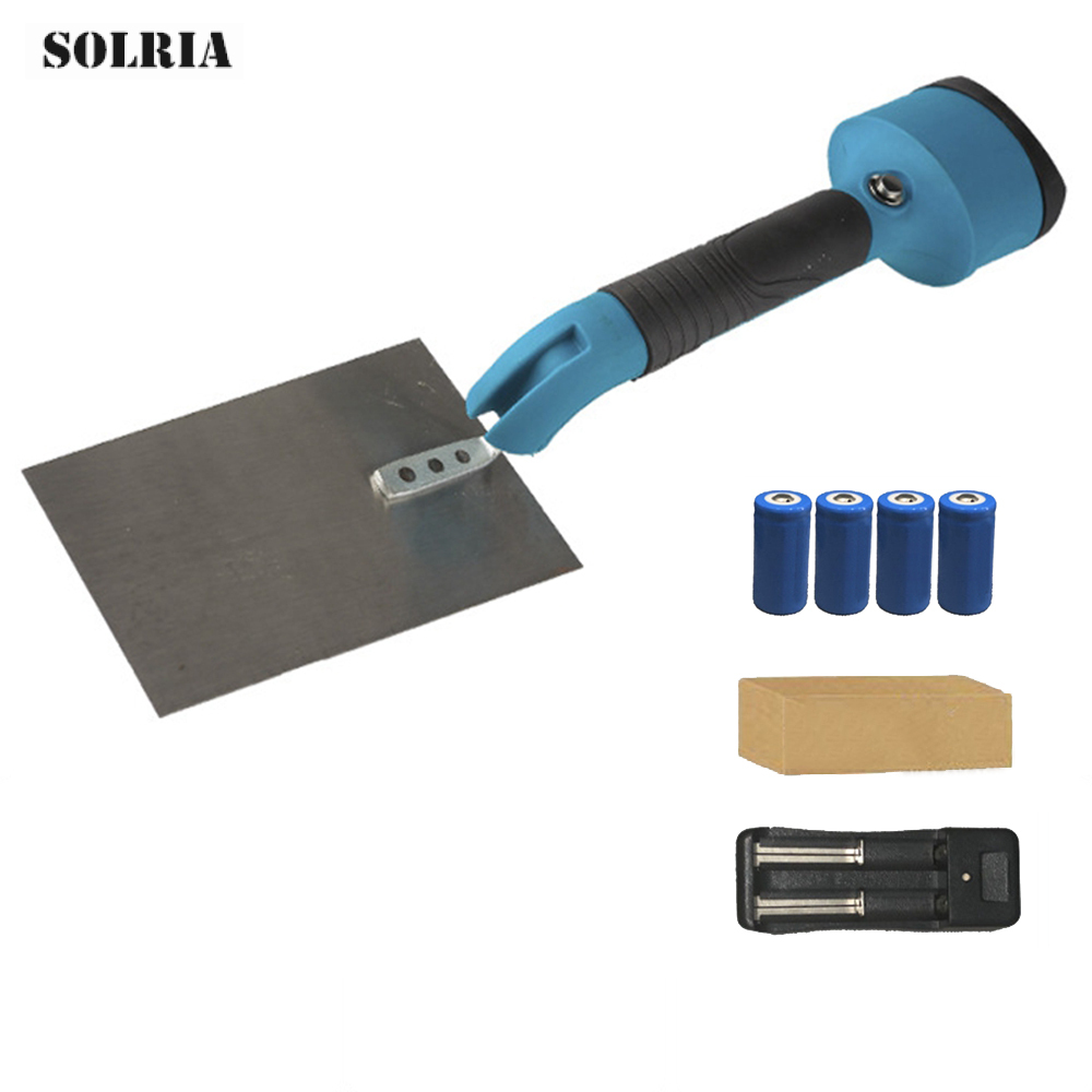 Stainless Steel Electric Plaster Trowel Automatic Wall Plaster Tool for Masonry Rechargeable Plastering Tools Concrete Blue