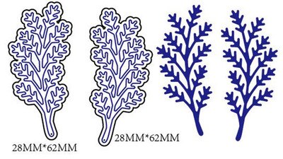 Leaf Embossed Carbon Steel Knife Die-cut Template Plant Knife Die DIY Greeting Card Scrapbook Decoration Making Crafts: 005 2pcs