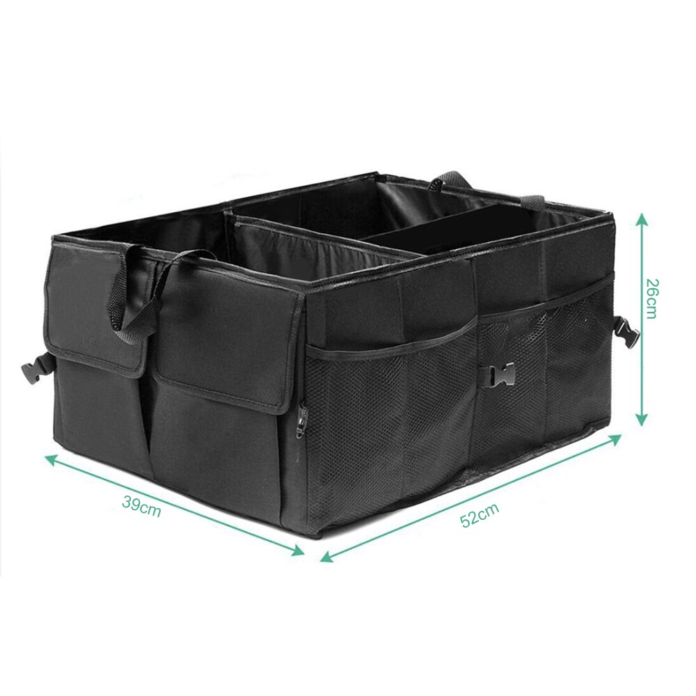 Car Trunk Organizer Case Auto SUV Traveling Cargo Multipurpose Collapsible Foldable Nylon Storage Container Box: Default Title