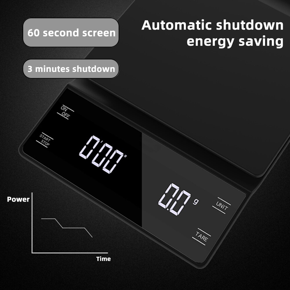 Kitchen Scales With Timer Food Coffee Balance Electonic Digital Coffee Scale Drip Coffee Scale Precision Food Scale Kitchen Tool