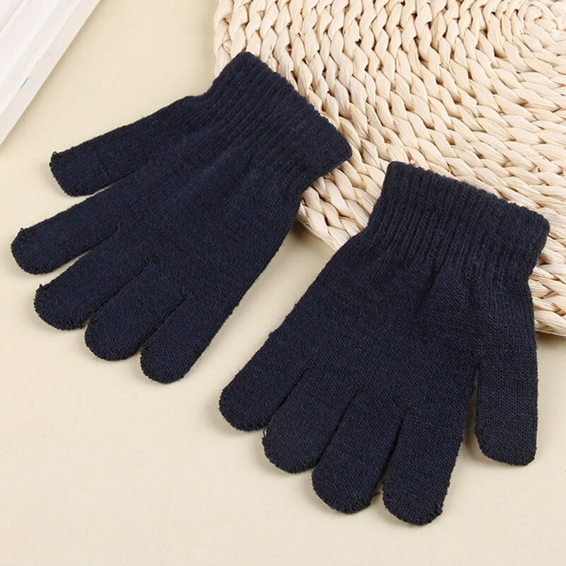 1 paire enfants gant filles garçons enfant extensible tricoté hiver Pick gants couleur mixte tricoté gants pour enfants: NV