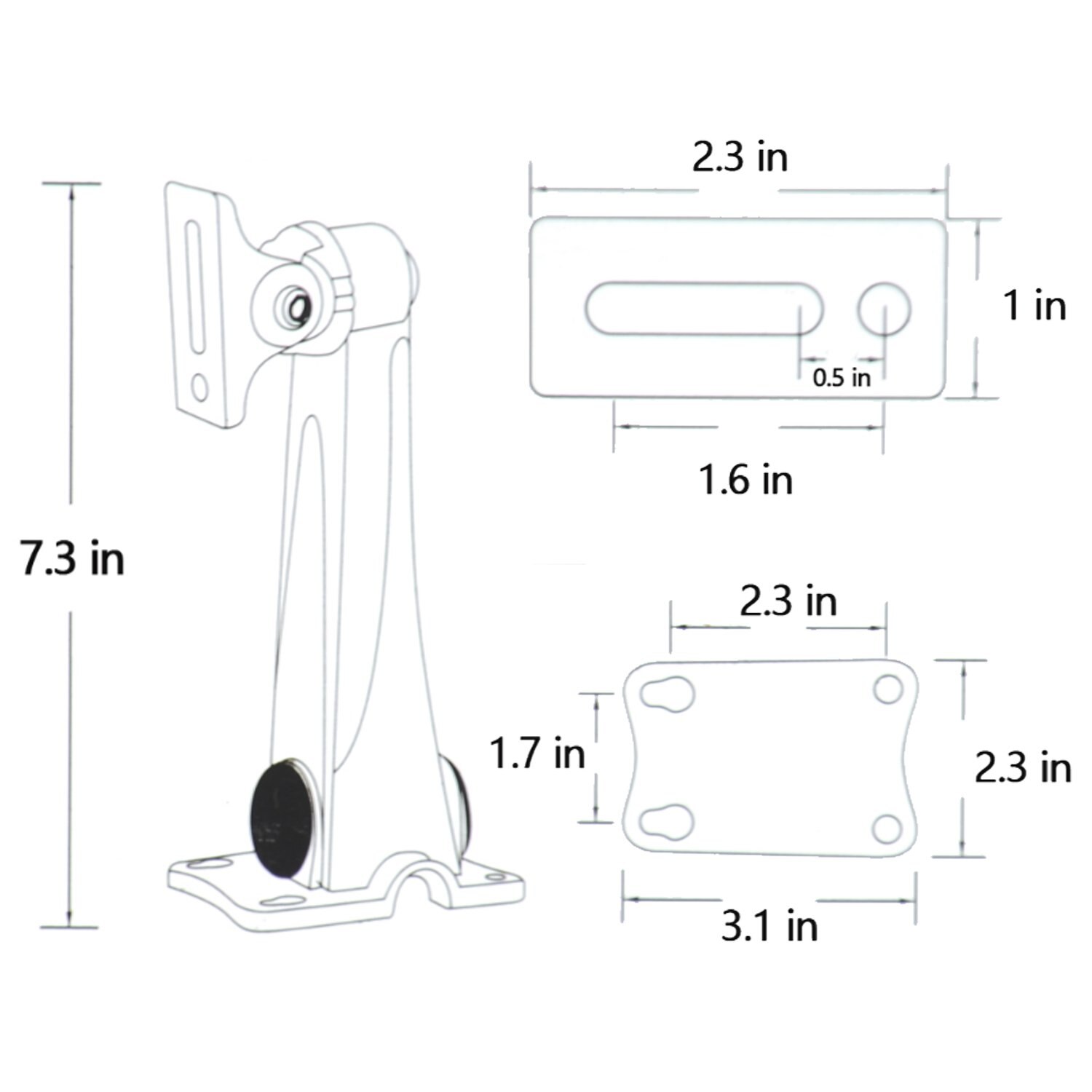 Universal CCTV Camera Mount Security Adjustable Waterproof Indoor Outdoor Home Wall Ceiling Housing Mounting Bracket-full Metal
