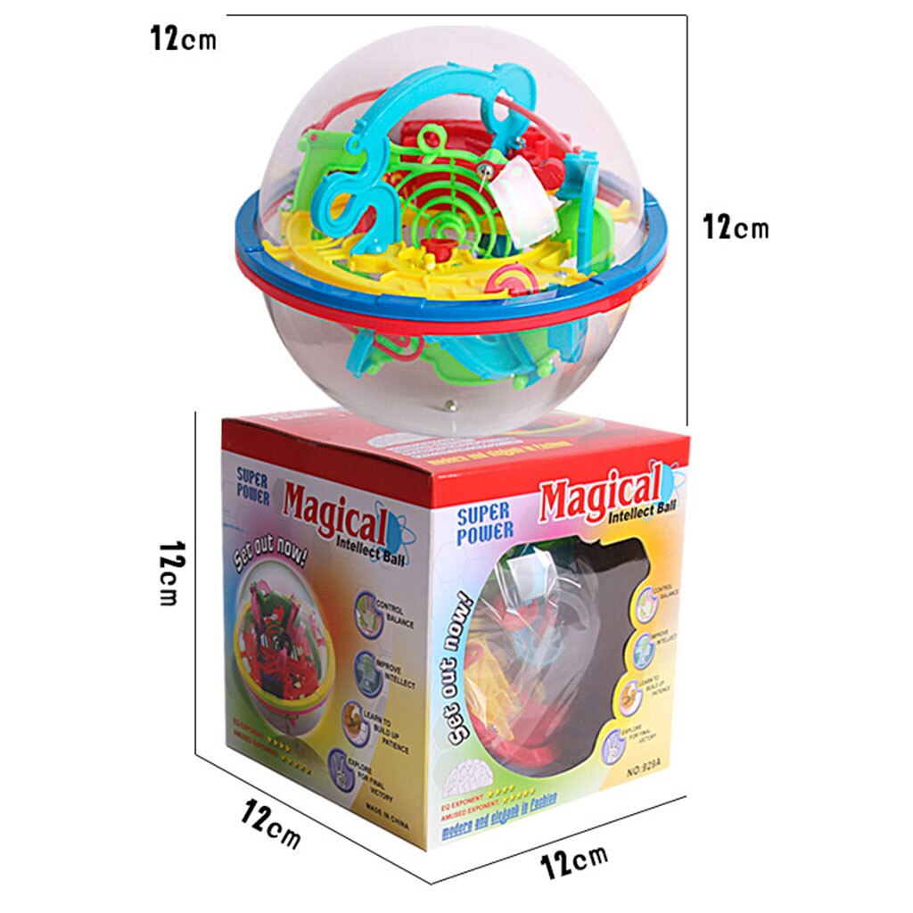 100 Stap 3D Magic Doolhof Intellect Bal Bol Globe Speelgoed Voor Kinderen Educatief Brain Tester Balans Training Speelgoed