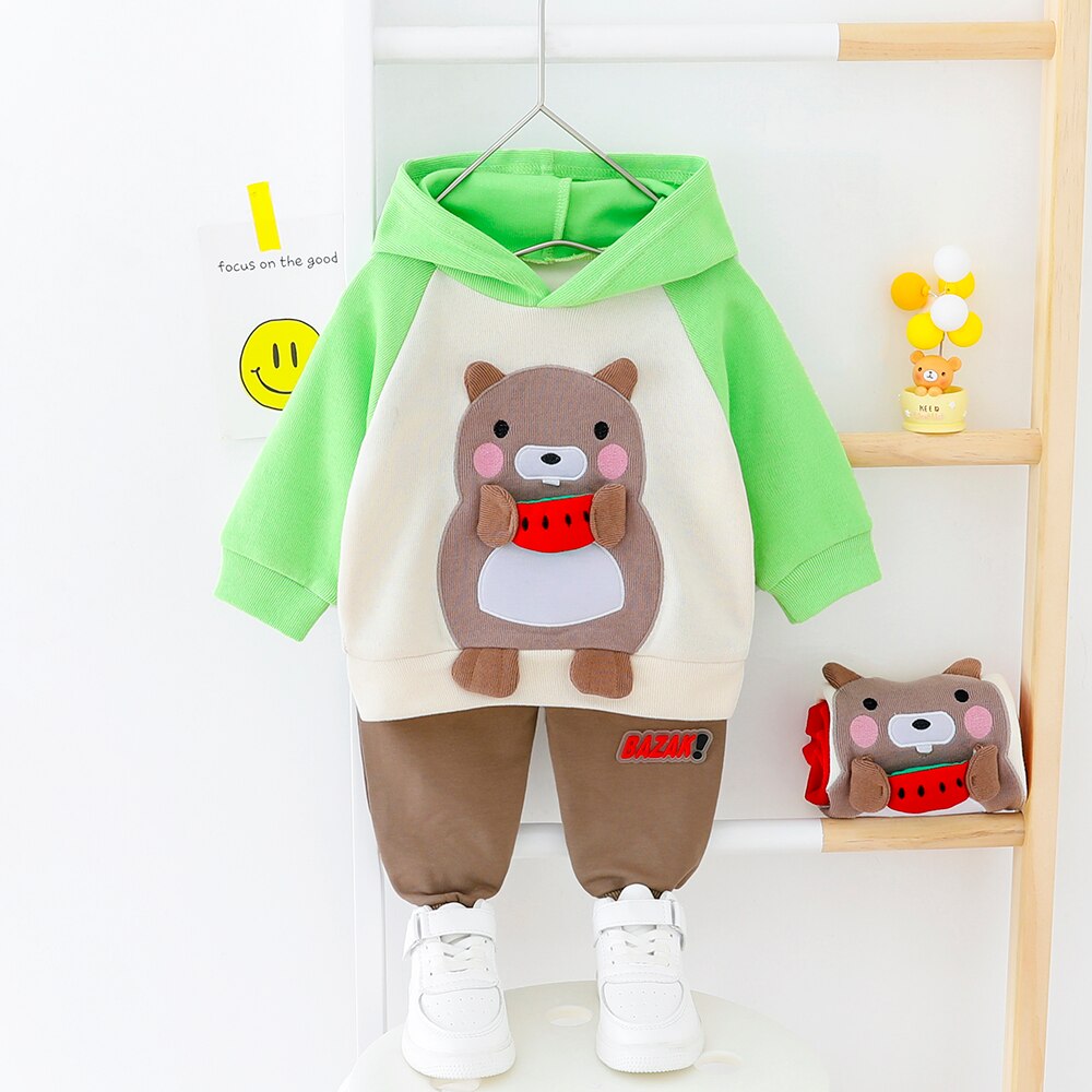 JinBei Kinderen Trainingspakken Meisjes Outfits Kledingsets Lange Mouw Trui Sweater Top & Broek Sets Sportkleding Eenhoorn Roze Regenboog Planeet Katoen Casual Sweatsuit Leeftijd 3-4 Jaar oud