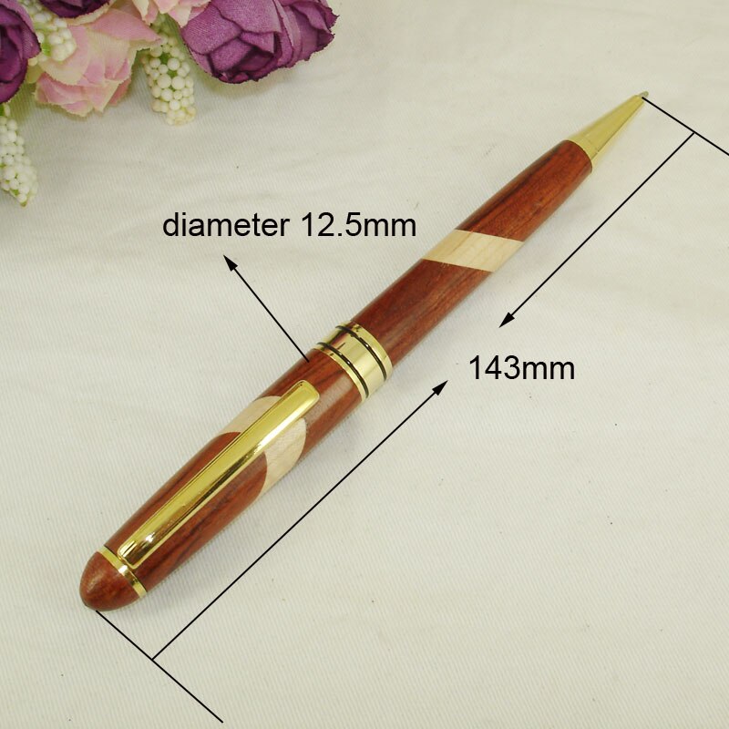 Stift für Holz Büro Schreibtisch Dekoration Holz Gravur Ball Stift Bausätze Umweltfreundliche Hand-gemacht Holz Handwerk Kasten setzt stift Rohlinge