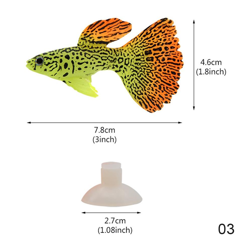 Glow In The Dark Kunstmatige Aquarium Goudvis Ornament Aquarium Kwallen Voor Tuinornament Aquarium Decoratie: Black