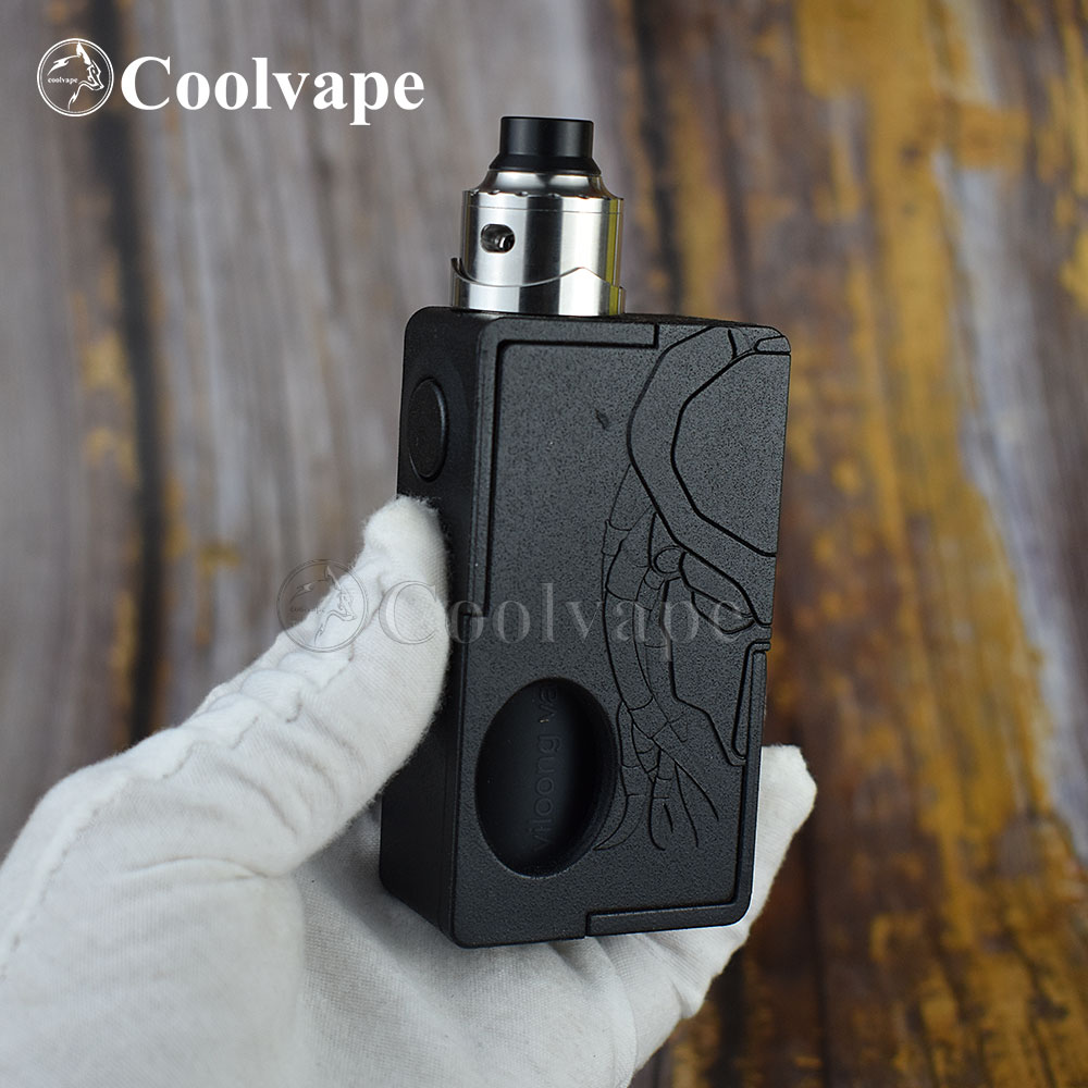 coolvape Mechanical Squonk Box MOD with coolvape RDA 13ml Silicone Bottle 18650 battery Auto-adjusting Box MOD 510 pin bf mod