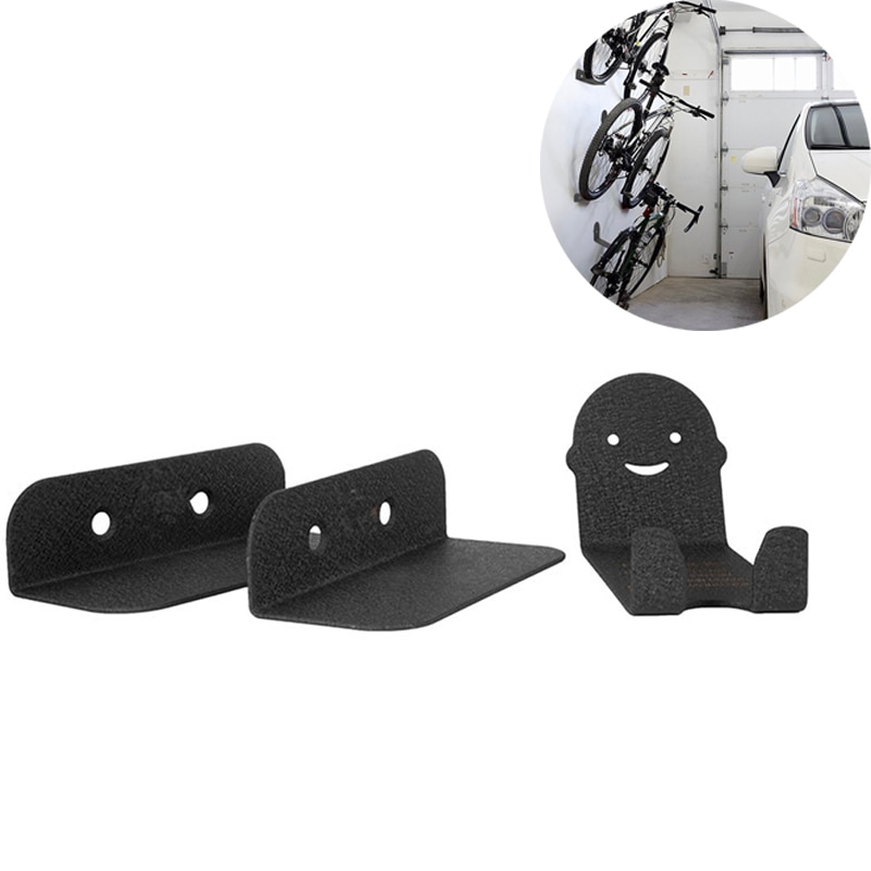 Noir vélo vélo Support vélo pédale cadenas Support pneu Support mural Support stockage cintre Support vélo accessoire