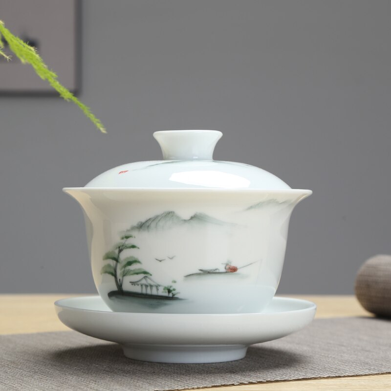 TANGPIN große kapazität keramik Terrine gaiwan teetasse handgemalte cha schüssel chinesische kung fu Tee-setzt 280 ml