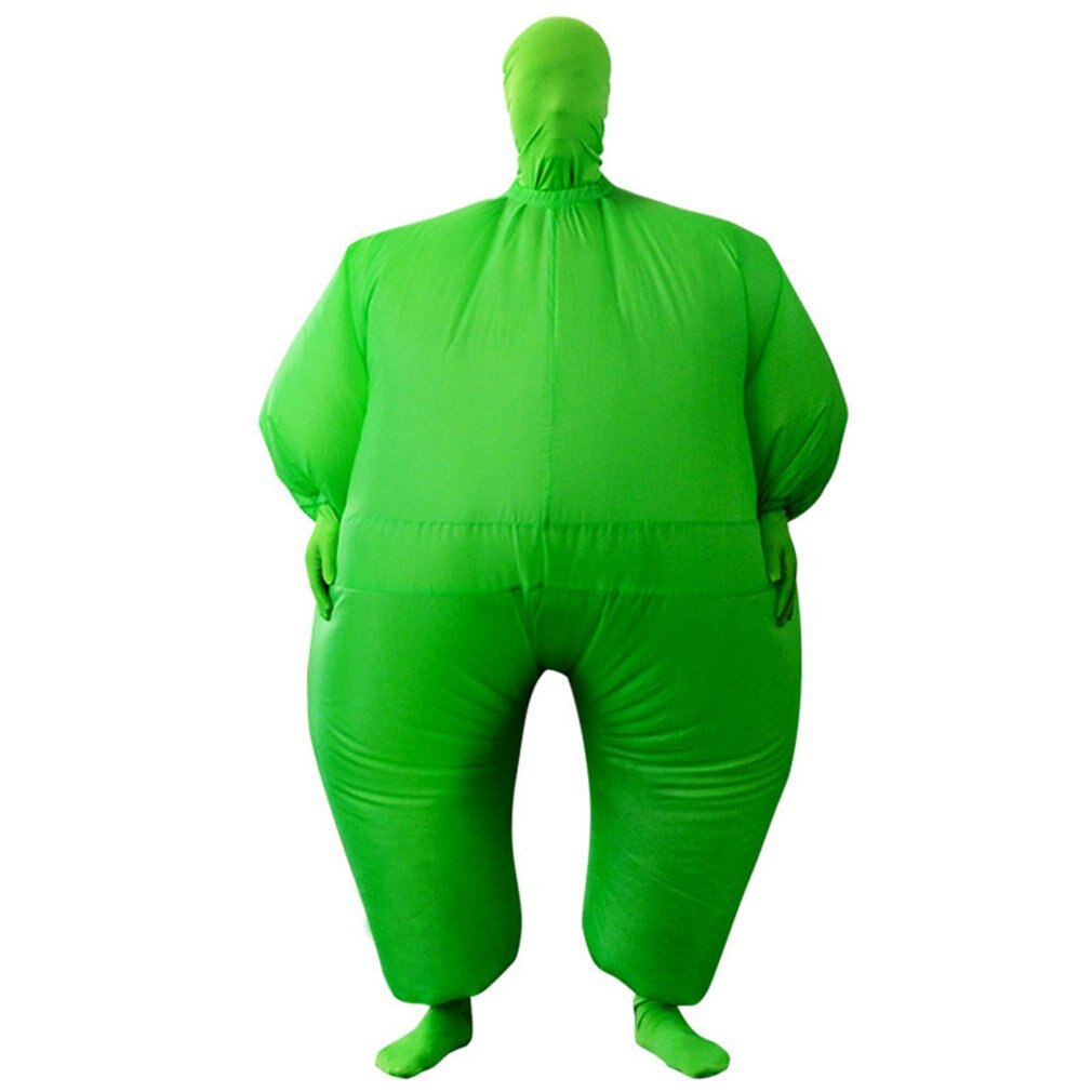 Halloween Party Spoof Adult Inflatable Costume Masked Ninja Whitefish Inflatable Costume Halloween Party Props: Light Yellow