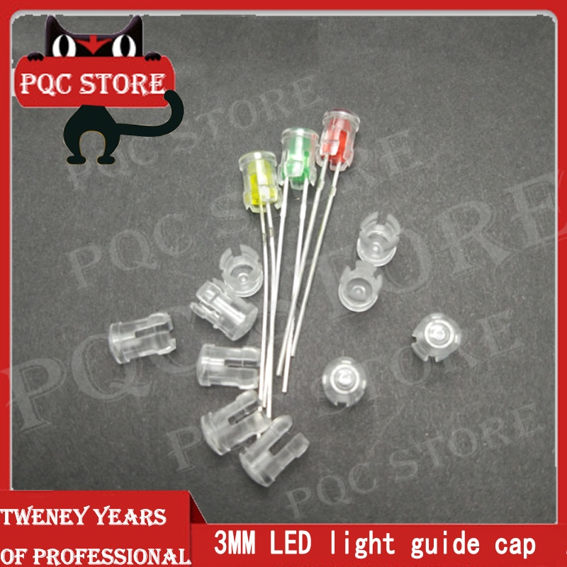 3mm lampskyddsskal  lc3-1 ljusledarpelare led ljusledarpelare ljusledarlock 5mm lampskydd ljuskänslig hylsa