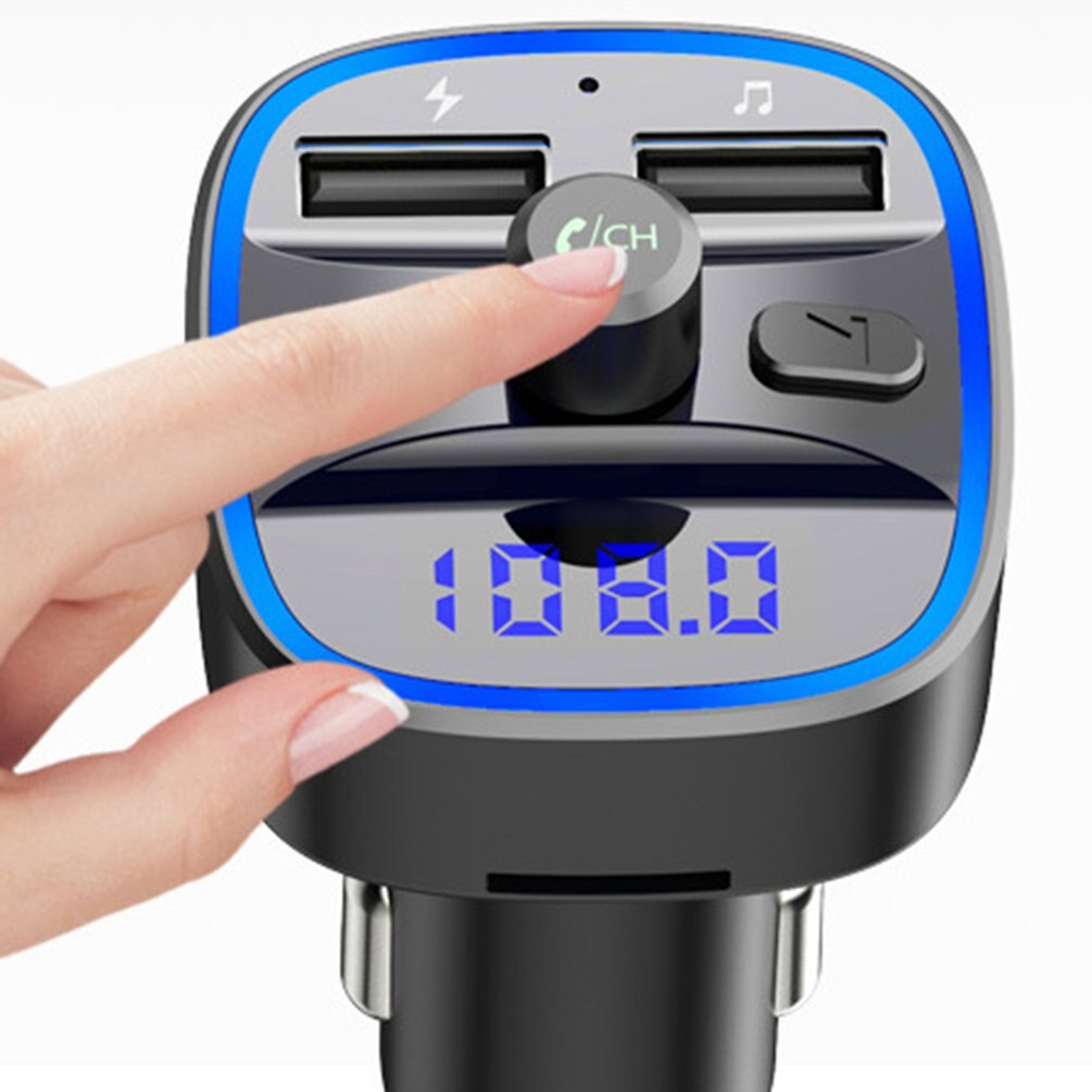 Car Mp3 Player Multifunctional Car Wireless Receiver Car Audio Usb Music U Disk Universal Car P Silver