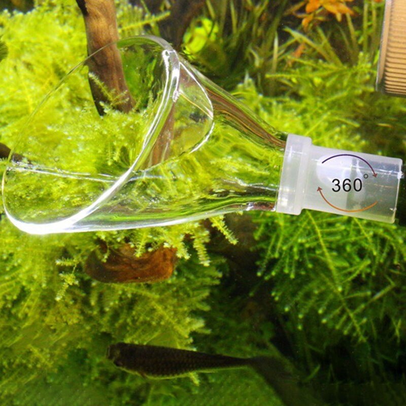 Aquarium O2 Refiner Air Oxygen Diffuser Mini Atomizer Fish Tank -6Cm With Lily Pipe Fish Tank Aquarium Outlet
