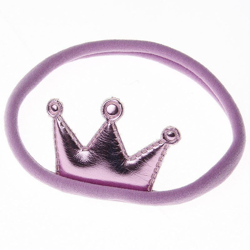 Kinderen baby kroonprinses nylon haarband hoofdband voor verjaardag festival carnaval feest kostuum accessoires: Paars