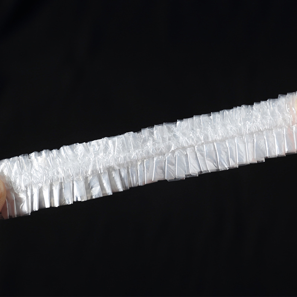 10pcs Disposable Shower Caps Beauty Salon Cap Protection Mushroom Cap Pleated Anti Dust Clear Hat Spa Salon Accessories