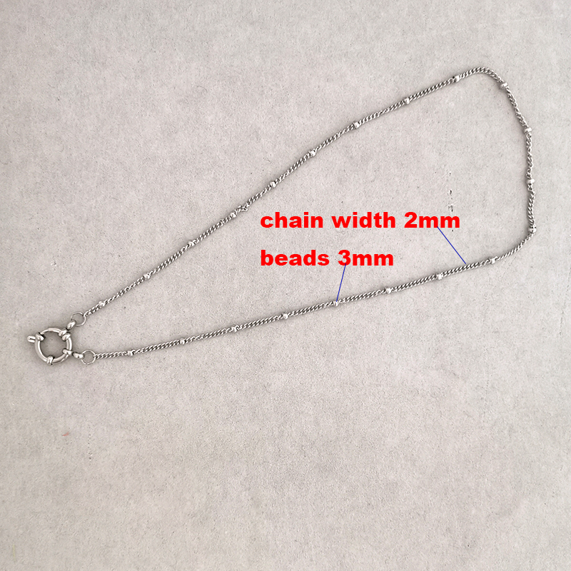 Collar con cierre de ancla para hombre y mujer, gargantilla de acero inoxidable con eslabones geométricos, cadena Cuba básica DIY, de hebilla de Color dorado y plateado: Negro / De arma