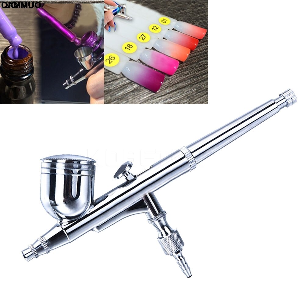 0.2 Mm/0.3 Mm Draagbare Gravity Feed Dual Action Airbrush Verf Spuitpistool Set Bt-180T Airbrush voor Nail Art Cake Model