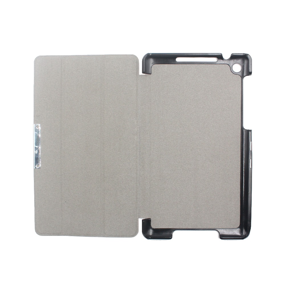 Foldet pu-læderetui til google nexus 7 fhd 2nd (2nd. generation (flip-tablet-cover med stativ, automatisk slumre-/vågnefunktion)