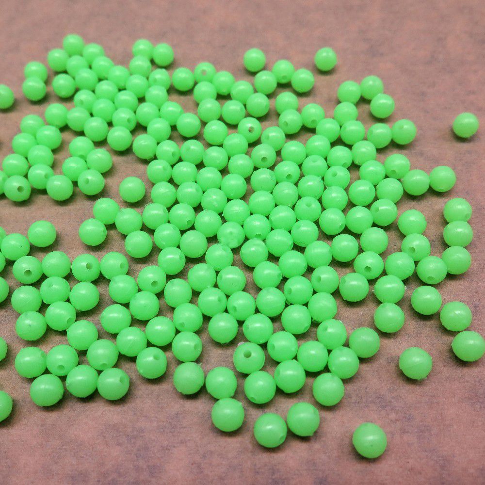 100 pz/borsa galleggianti da pesca perline 4/5/6/8mm accessori per perline da pesca rotonde palline luminose luminose per la pesca notturna