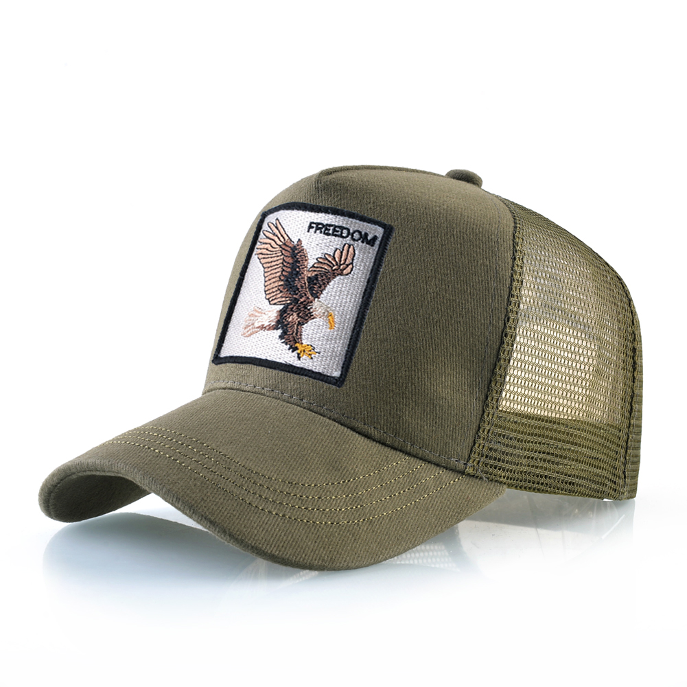 Czapki z daszkiem orzeł haft czapki hip-hopowe mężczyźni Snapback oddychająca siateczka kości moda Streetwear czapka typu Trucker kobiety: Ciemnoszary