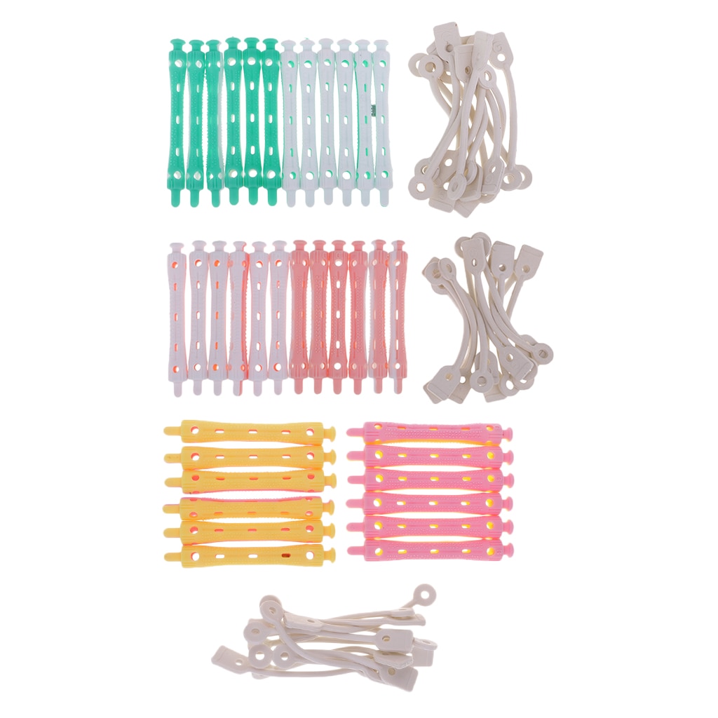 36pack Hair Hairdressing Perm Rods Rollers Salon DIY Hair Styling Curlers Tools