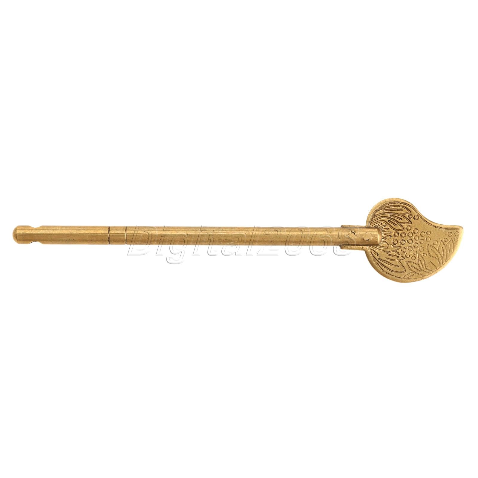 11cm*0.5cm Latch Locking Pin Furniture Hardware Cabinet Door Trunk Box Latch Locking Pin Deadbolt Copper Good