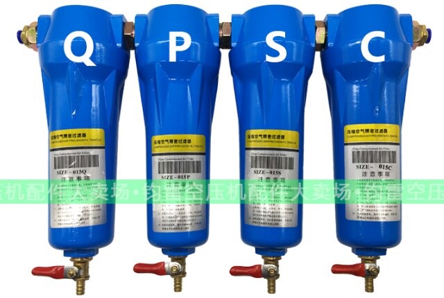 Precisie filter Q/P/S/C klasse 015/024 luchtcompressor filter droog ontvetten air precisie filter Droger QPSC
