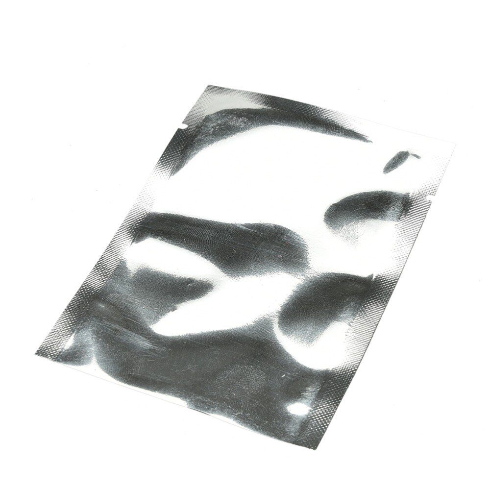 100 Stks/partij Mylar Zak Vacuüm Zakken Zilver Aluminiumfolie Zak Zakje Voor Voedsel Opslag Aluminium Vlakke Zakken 3 Maten