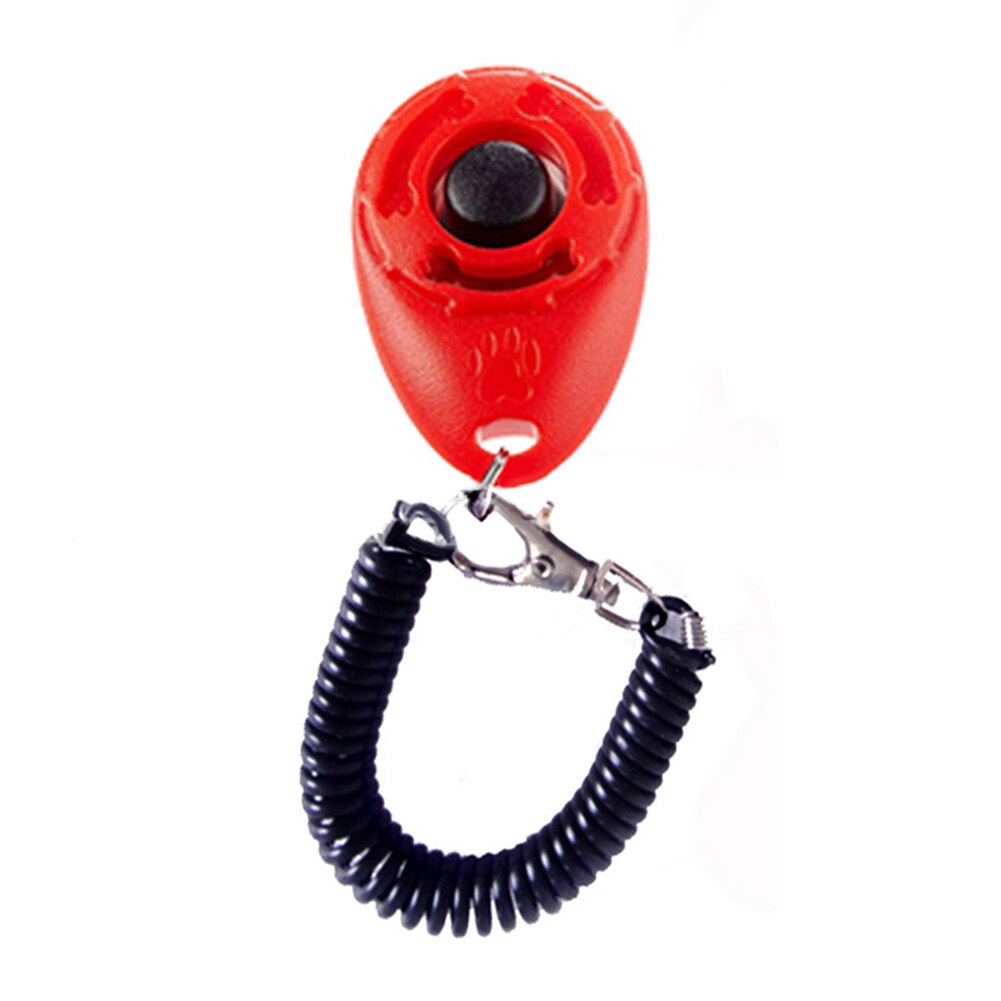 Hond Puppy Pet Training Clicker Draagbare Knop Clicker Verstelbare